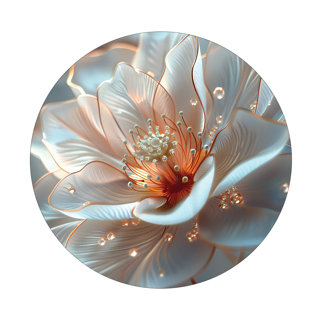 Botanical Aurora round wall art