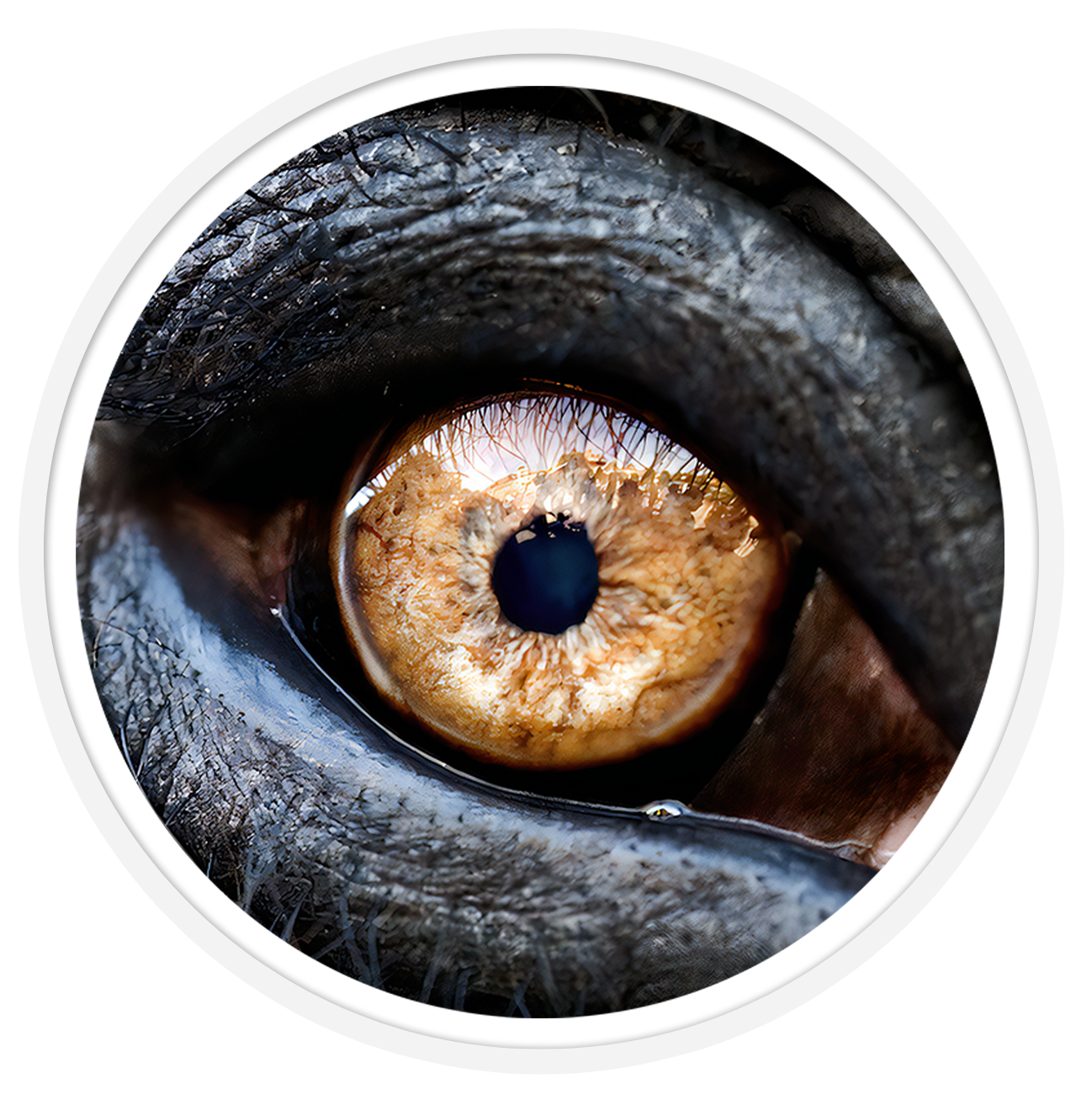 Elephant Round wall art