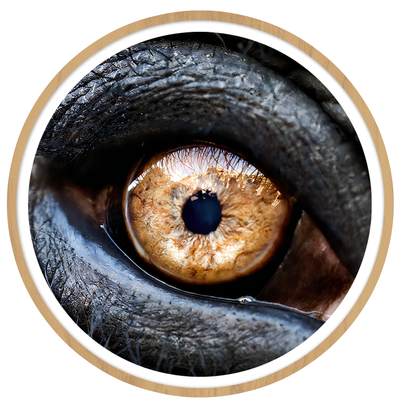 Elephant Round wall art