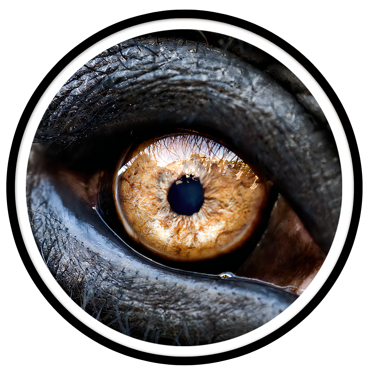 Elephant Round wall art