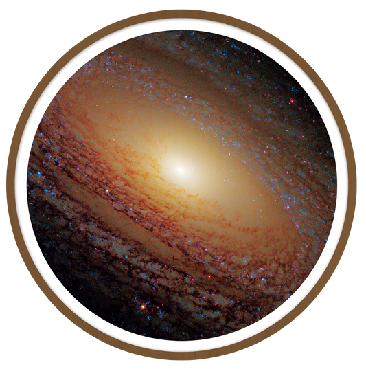 Flocculente Galaxy Round wall art