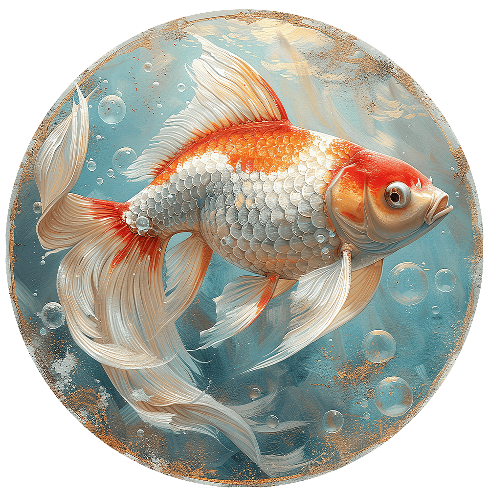 Golden Fish Only Print (Giclée)