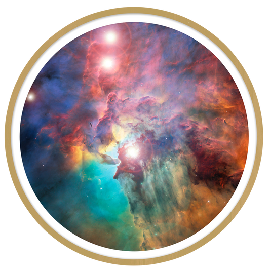 Lagoon Nebulae Round wall art