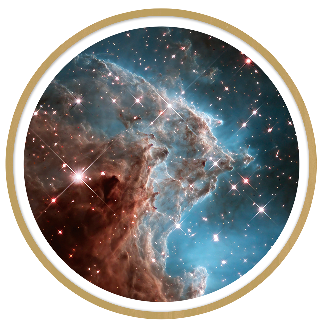 Monkey Head Nebula  Round wall art