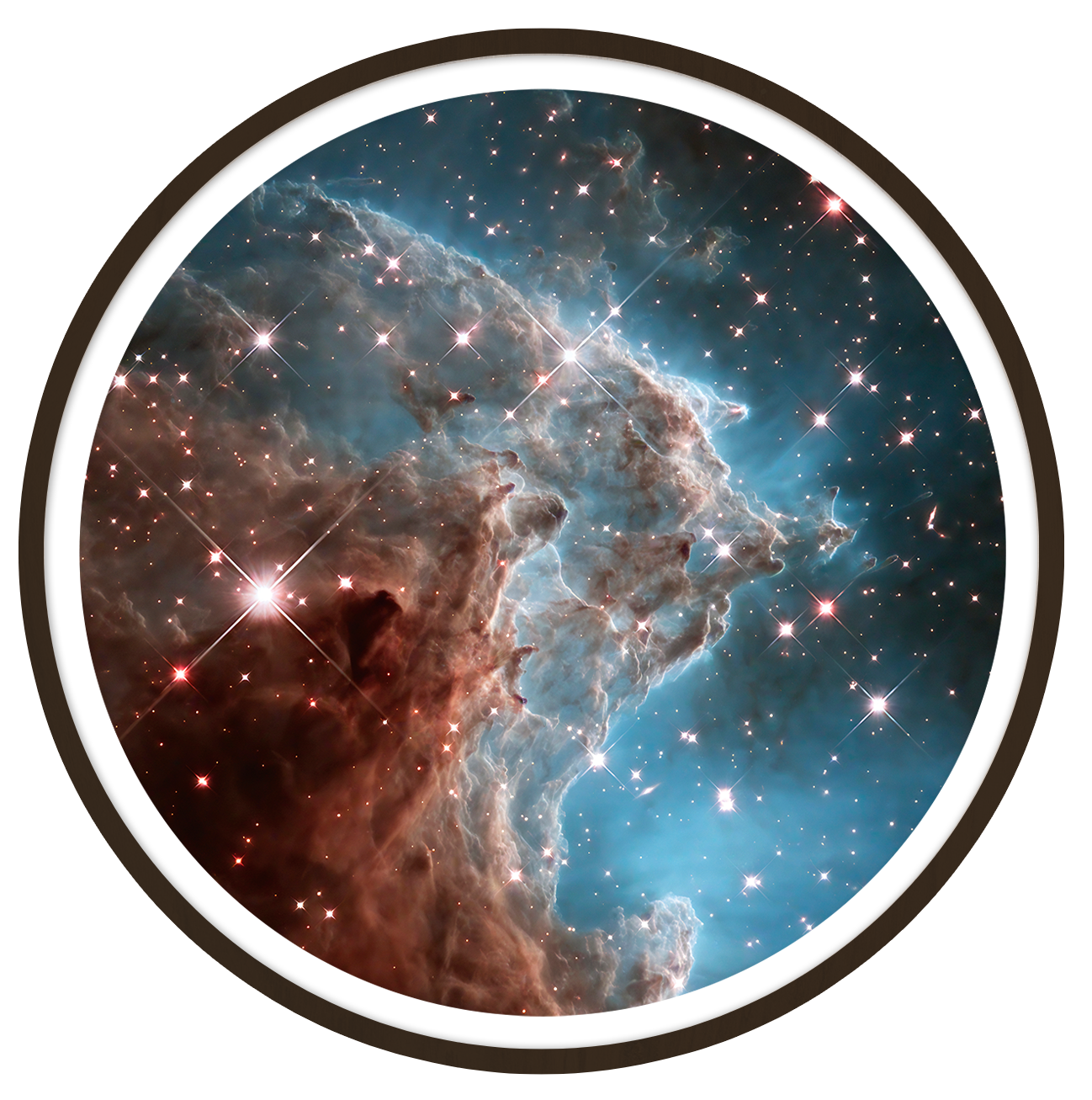 Monkey Head Nebula  Round wall art