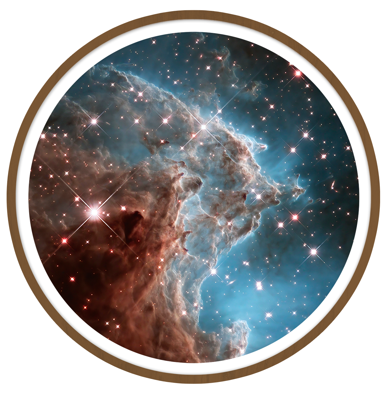 Monkey Head Nebula  Round wall art