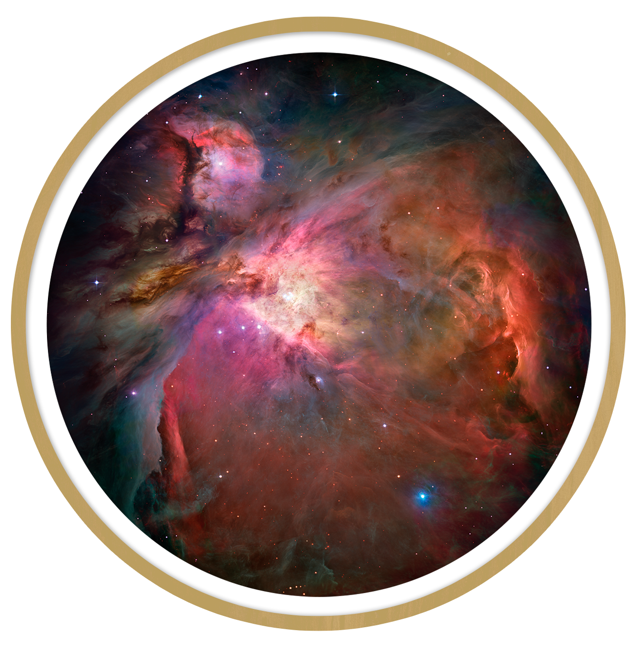 Orion nebula Round wall art