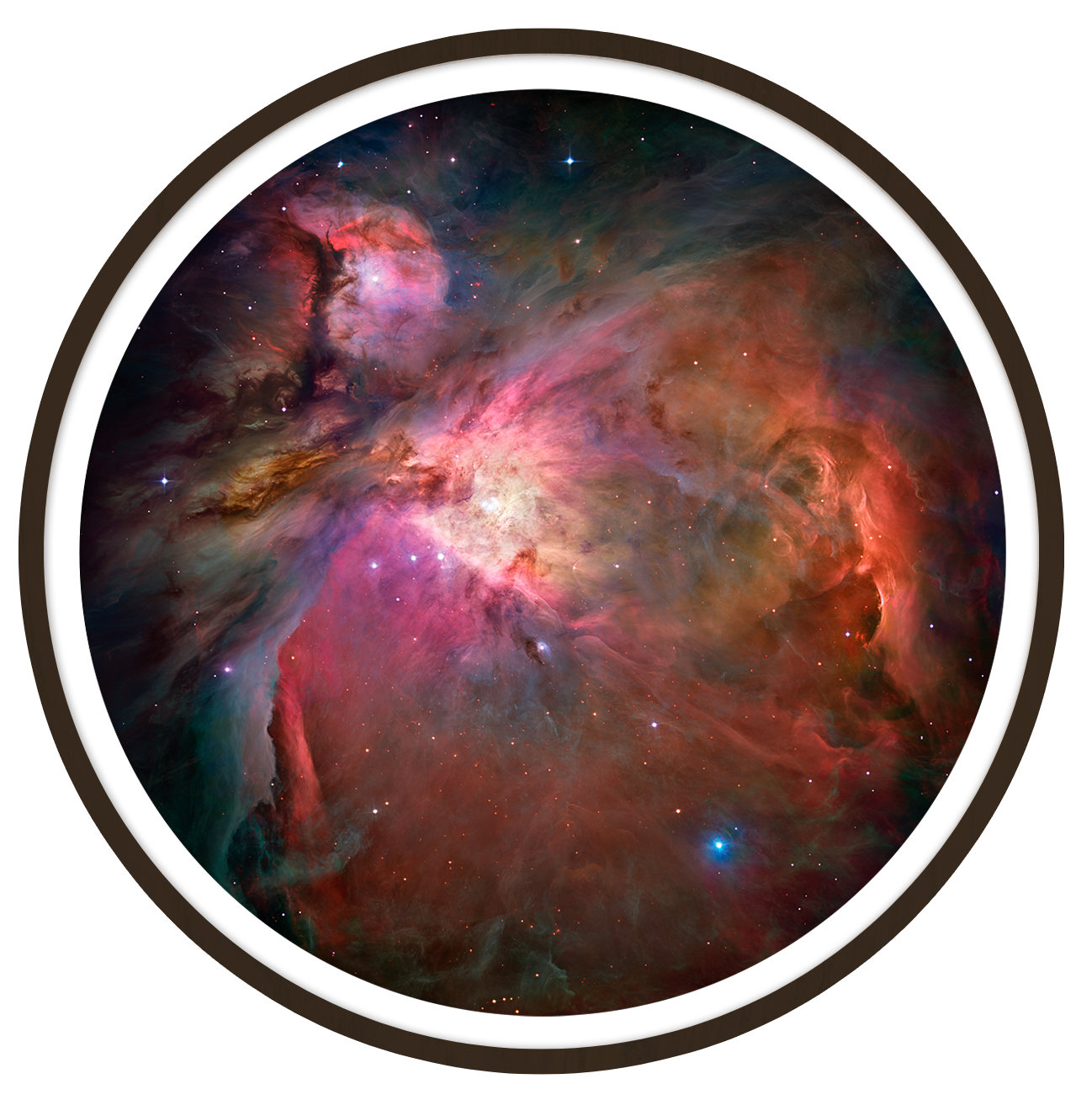 Orion nebula Round wall art