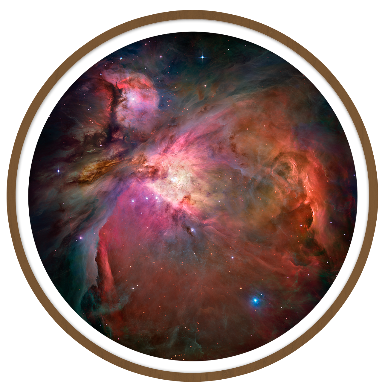 Orion nebula Round wall art