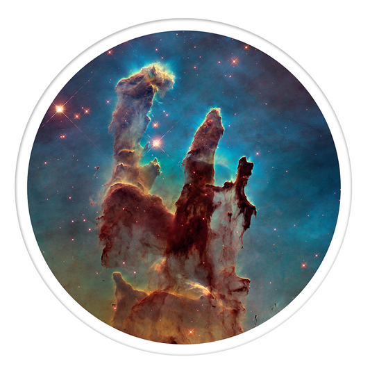 Pillars of creation Round wall art