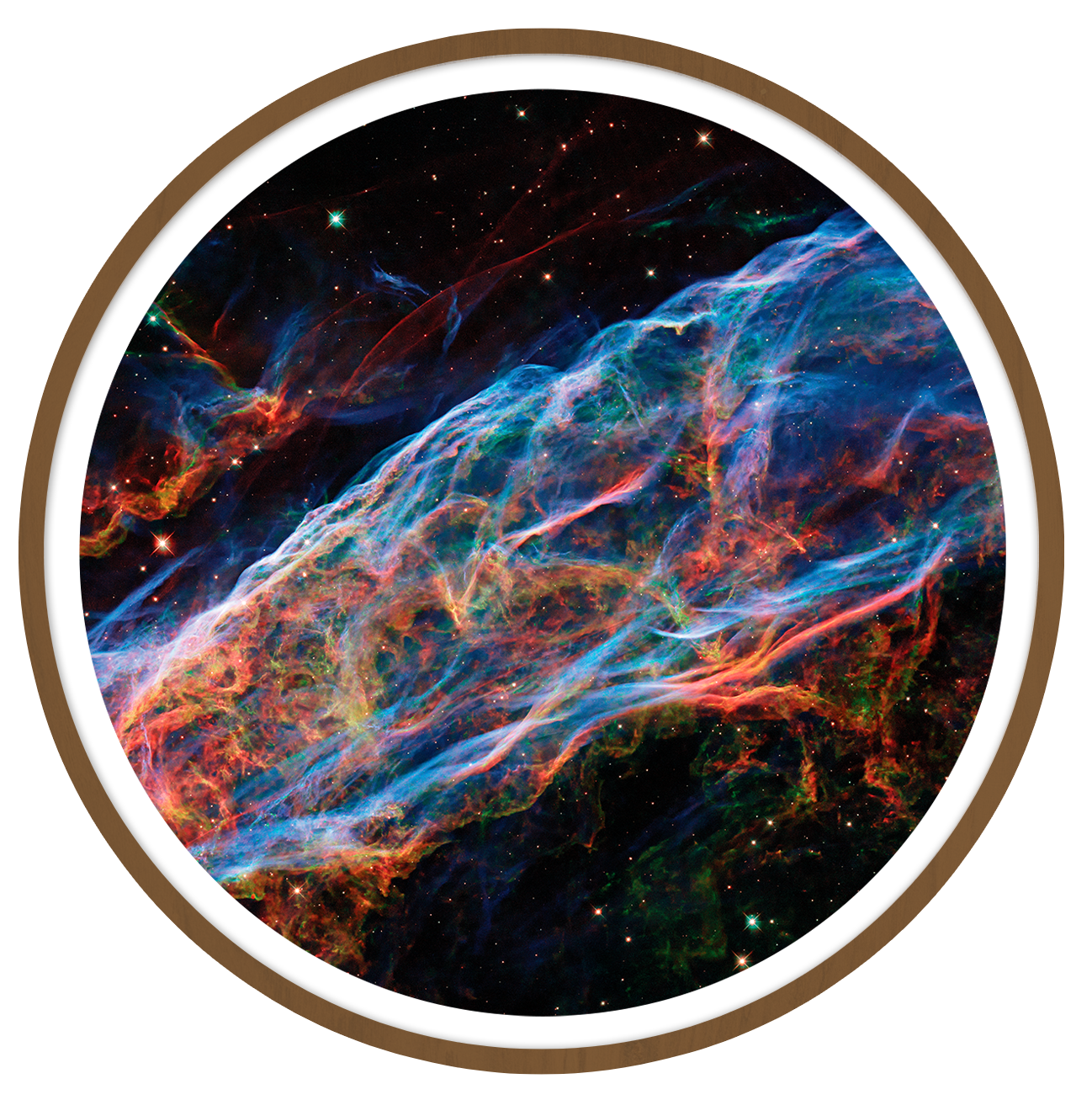 Witch broom Round wall art